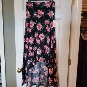 LuLaRoe Olivia Floral Hi-Lo Skirt
